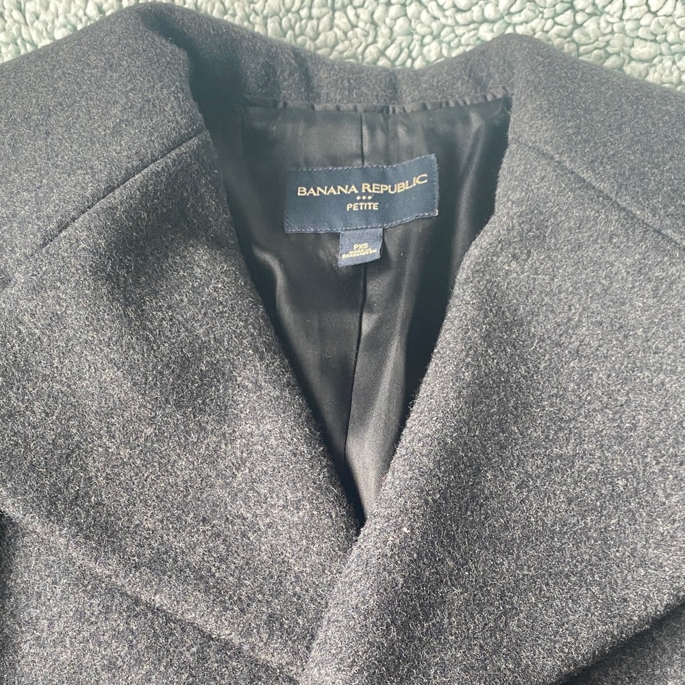 💥SOLD💥 Banana Republic Charcoal Wool Blend Jacket